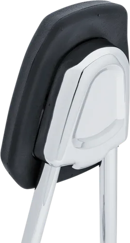 Kuryakyn Chrome Round Sissy Bar Steel Bolt-On Padded Backrest