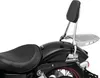 Kuryakyn Chrome Round Sissy Bar Steel Bolt-On Padded Backrest