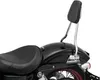 Kuryakyn Chrome Round Sissy Bar Steel Bolt-On Padded Backrest