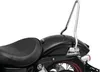 Kuryakyn Chrome Round Sissy Bar Steel Bolt-On Padded Backrest