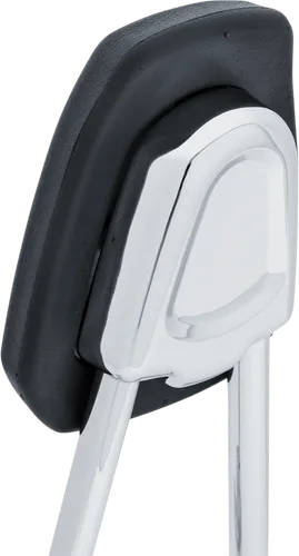 Kuryakyn Chrome Round Sissy Bar Steel Bolt-On Padded Backrest