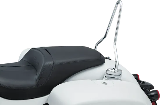 Kuryakyn Chrome Round Sissy Bar Steel Bolt-On Padded Backrest