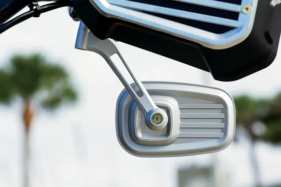 Kuryakyn Dillinger Side Mirrors Convex Silver Pair 3.5x5.5in