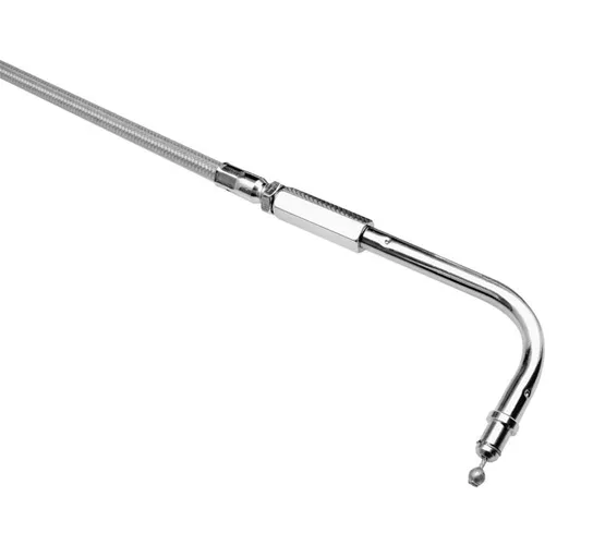 BC Armor Coat Throttle Cable 45 Deg Elbow 38.5 +6 in for Harley Motorcycles 1