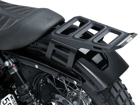 Kuryakyn Dillinger Black Luggage Rack Steel Bolt-On