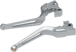 Kuryakyn Dillinger Silver Handlebar Controls Clutch Brake Levers Set