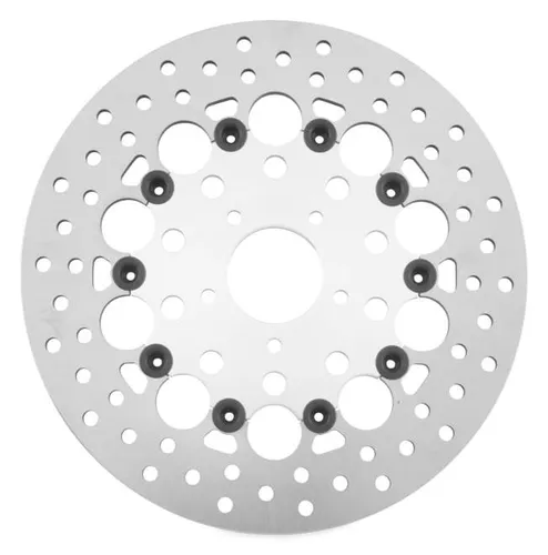 Twin Power 11.8" Floating Silver Hole Front Brake Rotor 1
