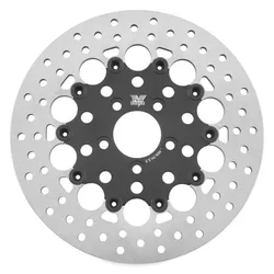 Twin Power Black 11.8 Floating Hole Rear Brake Rotor Disc