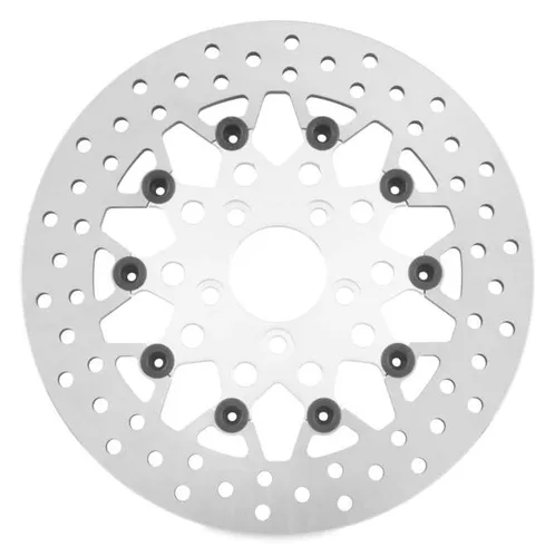 Twin Power Silver 11.8 Floating Mesh Rear Brake Rotor Disc 1
