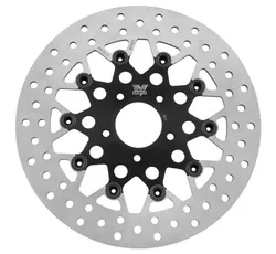 Twin Power Black 11.5in. Floating Mesh Front Brake Rotor Disc