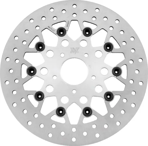 Twin Power Silver 11.5 Floating Mesh Front Brake Rotor Disc