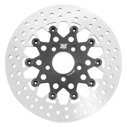 Twin Power Black 11.5 Floating Mesh Rear Brake Rotor Disc