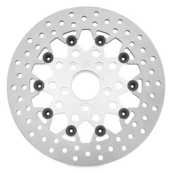 Twin Power Silver 11.5 Floating Mesh Rear Brake Rotor Disc