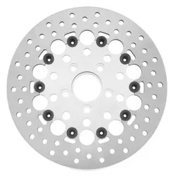 Twin Power Silver 11.5 Floating Hole Rear Brake Rotor Disc