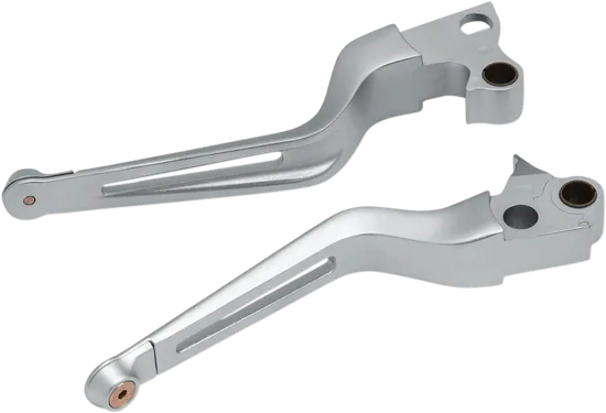 Kuryakyn Dillinger Silver Handlebar Controls Clutch Brake Levers Set for Cable