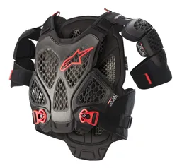 Alpinestars Adult Men A-6 Chest Protector XL 2XL Black Gray