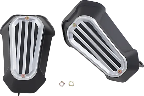 Kuryakyn Dillinger Handguards Silver Pair Bolt-On