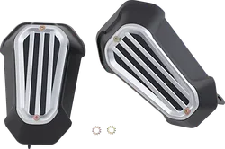 Kuryakyn Dillinger Handguards Silver Pair Bolt-On
