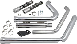 Cobra Chrome Straight Cut 909 Speedster Exhaust Muffler