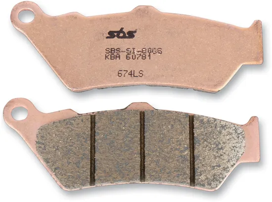 SBS Sintered Rear Brake Pad Pair