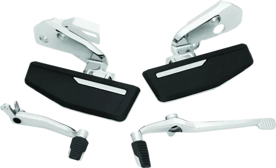 Kuryakyn Chrome Omni Driver Floorboards Set