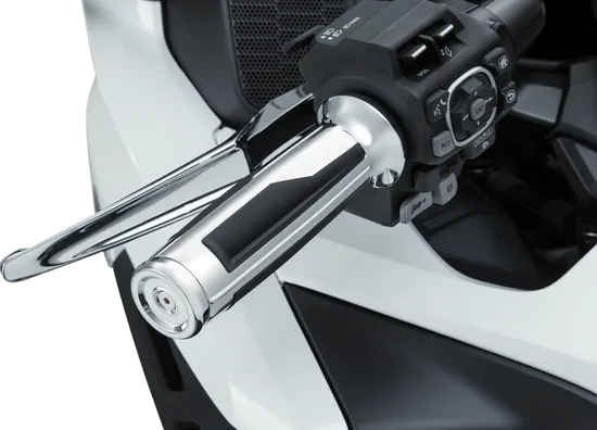 Kuryakyn Omni Handlebar Grips Pair Silver Vibration Dampening