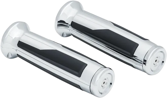 Kuryakyn Omni Handlebar Grips Pair Silver Vibration Dampening