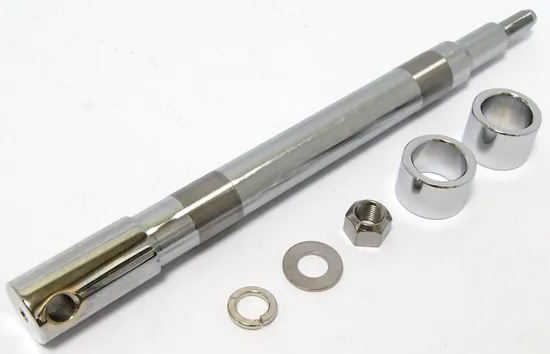 Harddrive Chrome Plated Front Axle Kit w Hardware