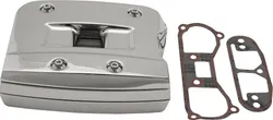 Harddrive Chrome Rocker Box Cover w Gasket Kit