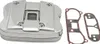 Harddrive Chrome Rocker Box Cover w Gasket Kit