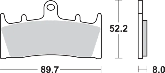 SBS Sintered Front Brake Pad Pair