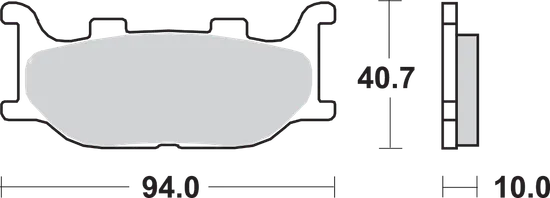 SBS Sintered Front Brake Pad Pair