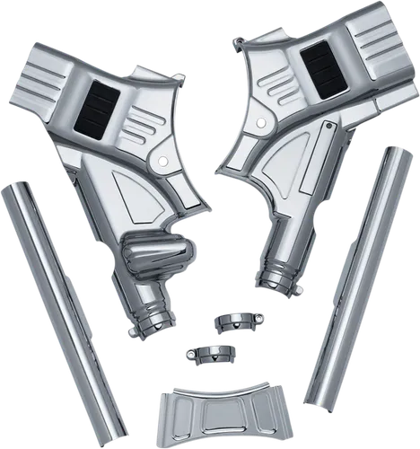 Kuryakyn Deluxe Chrome Neck Cover Dress Up Accent Kit