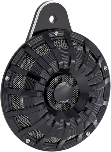 Arlen Ness Billet Horn Kit 15 Spoke Black Anodized