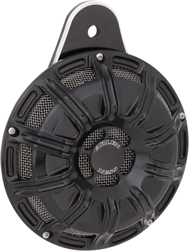Arlen Ness Billet Horn Kit 10 Gauge Black Anodized