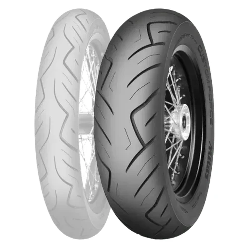 Mitas Custom Force Bias Rear Tire 150/80-16 MV85-16 77 H Blackwall Bias TL