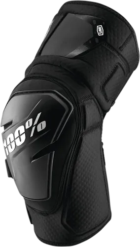 100% Adult Unisex Fortis Knee Guards L XL Black