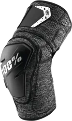 100% Adult Unisex Fortis Knee Guards L XL Black Gray