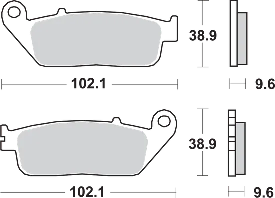 SBS Sintered Front Brake Pad Pair