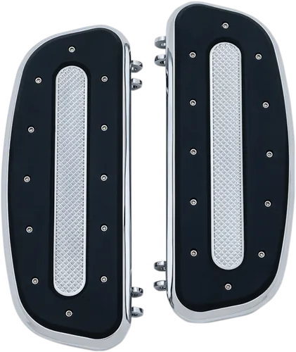 Kuryakyn Chrome Heavy Industry Driver Floorboards Set