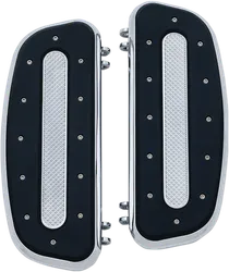 Kuryakyn Chrome Heavy Industry Driver Floorboards Set