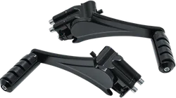 Kuryakyn Adjustable Passenger Pegs Footpegs Gloss Black