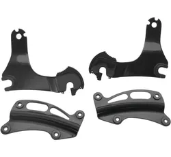 Kuryakyn Black Multi Purpose Fixed Plate Backrest Mount Kit