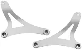 Kuryakyn Chrome Multi-Purpose Fixed Plate Backrest Mount Kit