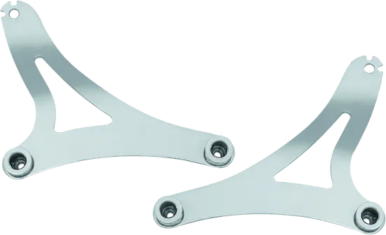 Kuryakyn Chrome Multi-Purpose Fixed Plate Backrest Mount Kit