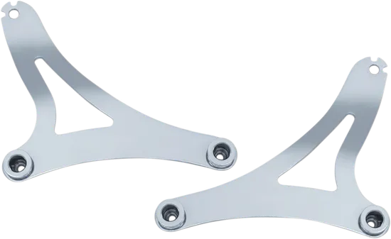 Kuryakyn Chrome Multi-Purpose Fixed Plate Backrest Mount Kit