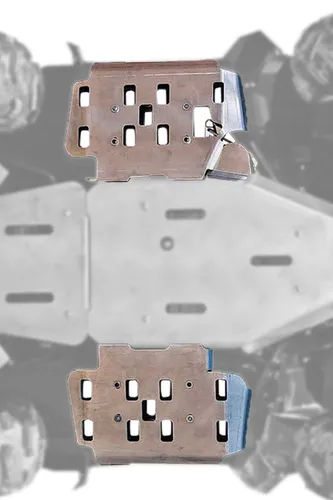 Moose Aluminum Left Right Floor Board Skid Plate Pair