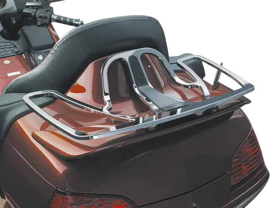Kuryakyn Cast Aluminum Luggage Rack With Mount Chrome