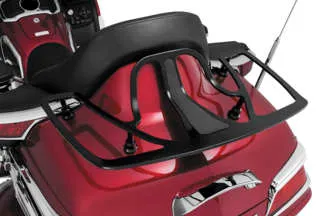 Kuryakyn Cast Aluminum Luggage Rack With Mount Gloss Black