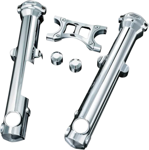 Kuryakyn Front Lower Fork Leg Skins Guards Chrome